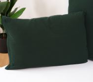 Mušelínový povlak na polštář 50 × 70 cm – Alexia tmavě zelené
