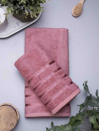 Bambusový ručník 50 × 100 cm - Noemi pudrový