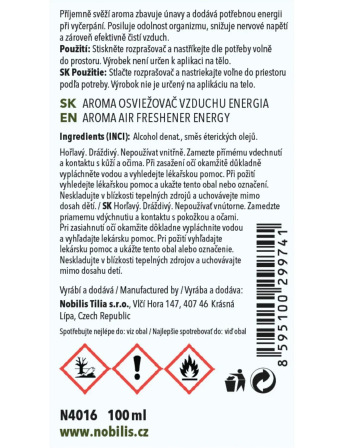 Aroma osvěžovač vzduchu Energie 100 ml