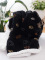 Beránková deka mikroplyš 220 × 200 cm – Tlapičky černé