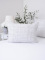Bavlněný povlak na polštář Renforcé 50 × 70 cm – Jasmine žíhaná hnědá